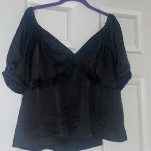 Black Off-Shoulder Blouse